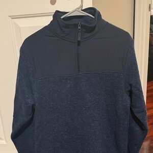 Men's Navy Blue Zip Up Sweater